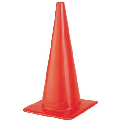 VINYL CONE 18" ORANGE