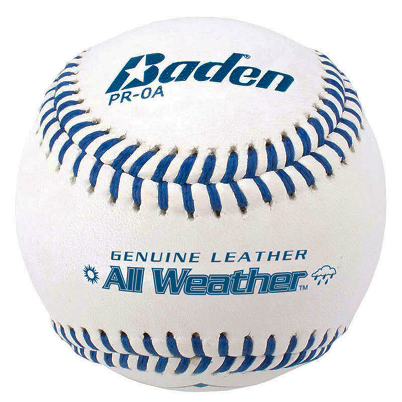 BASEBALL ALL-WEATHER, LEATHER COVER, RAISED SEAM - DOZEN