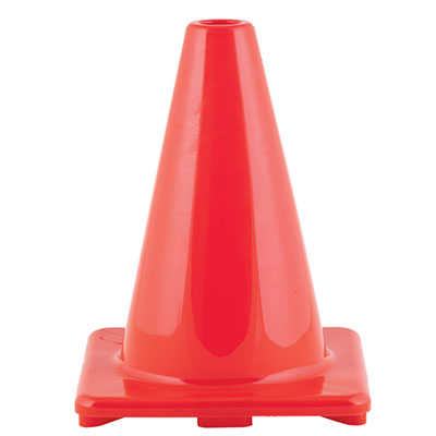 VINYL CONE 6" ORANGE