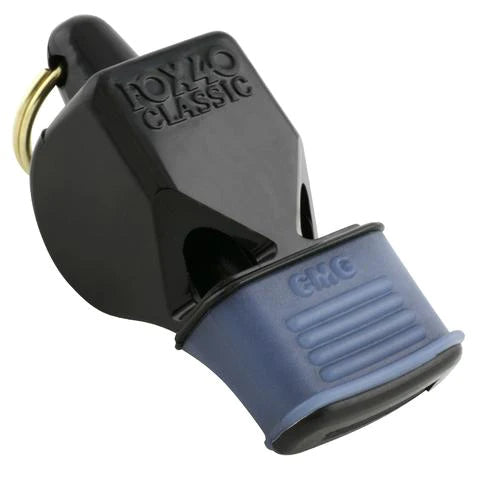 040CMG FOX 40 WHISTLE W/CUSHION BLACK