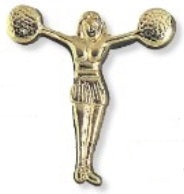 POM POM GIRL CHEARLEADER PIN