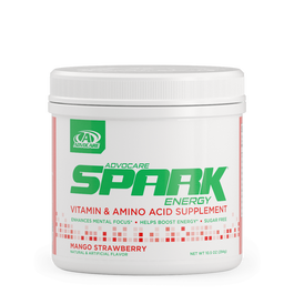 AdvoCare Spark Vitamin and Amino Acid Energy Drink Powder Mix Supplement, Mango Strawberry Flavor, 10.5 oz