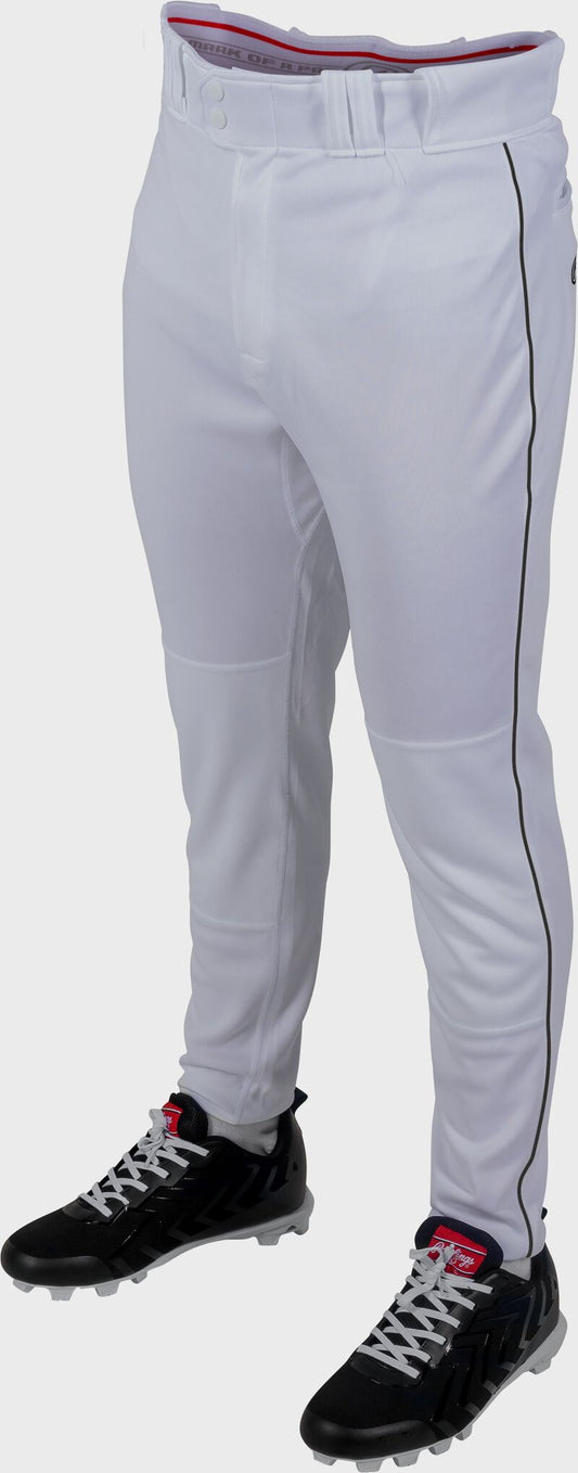 RAWLINGS ADULT PLATED PIPED PRO TAPER FIT PANT