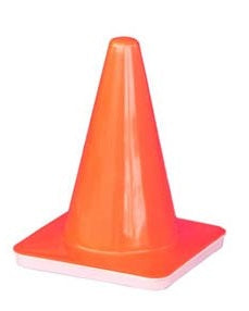 VINYL CONE 5" ORANGE