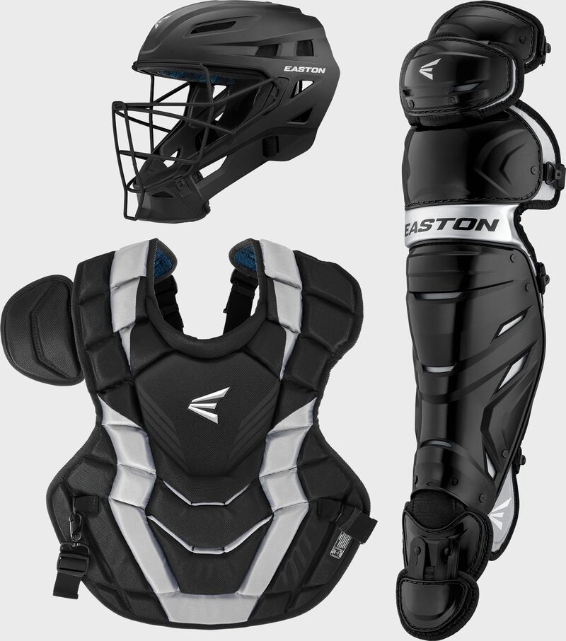 EASTON ELITE X CATCHERS BOX SET ADULT BLK/SIL