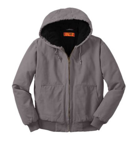 Cornerstone Washed Duck Cloth Insulated Hooded Work Jacket