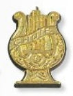 CHOIR LYRE PIN