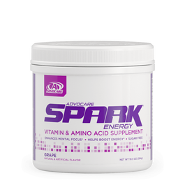 AdvoCare Spark Vitamin and Amino Acid Energy Drink Powder Mix Supplement, Grape Flavor, 10.5 oz