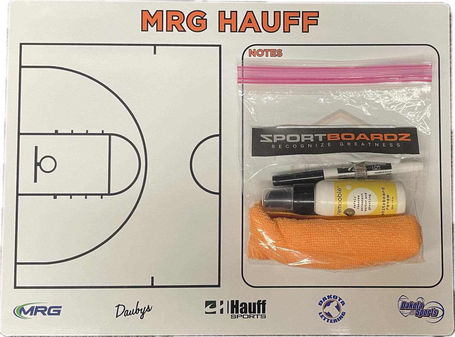 Dry Erase Board 16 x 12 Custom MRG Hauff