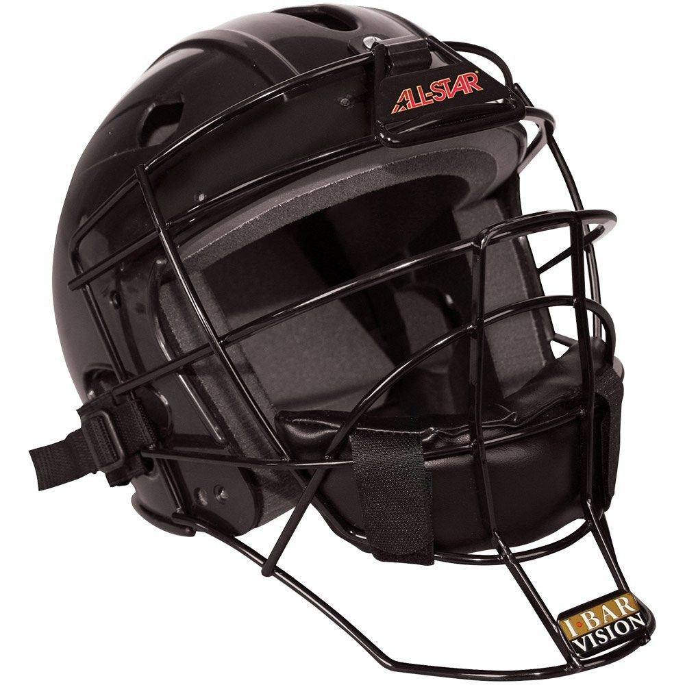 CATCHERS HELMET/MASK COMBO BLACK