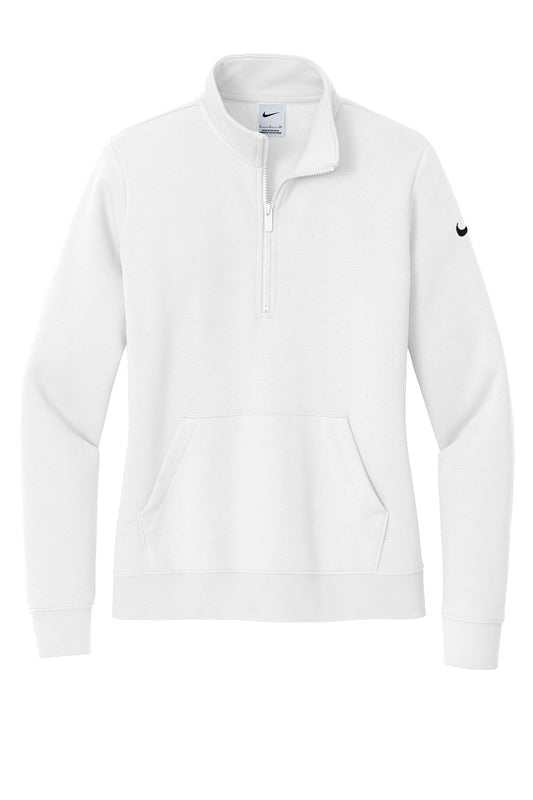 Nike Ladies Club Fleece Sleeve Swoosh 1/2-Zip