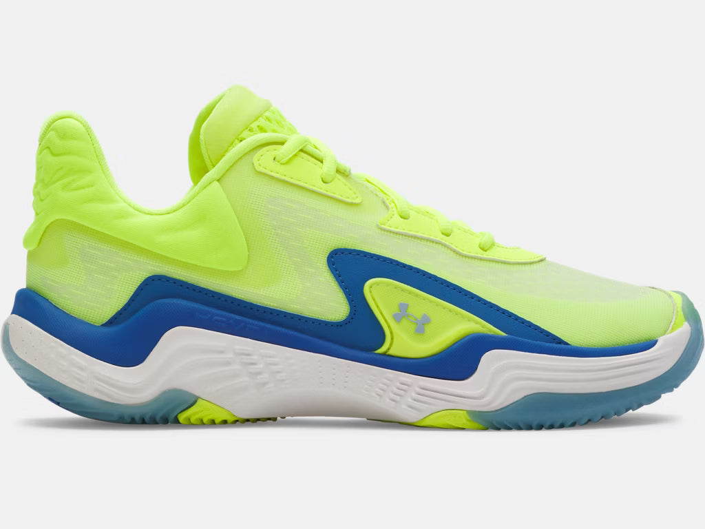 Under Armour Spawn 7 Adult Basketball Shoe Yellow/Blue