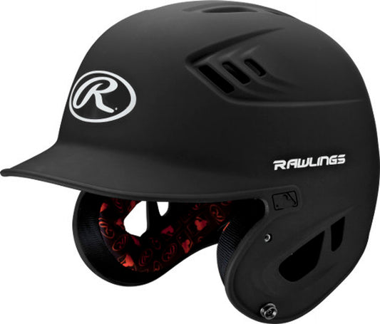 RAWLINGS R16 1-TONE BASEBALL HELMET W/ JAW GUARD - MATTE : JR