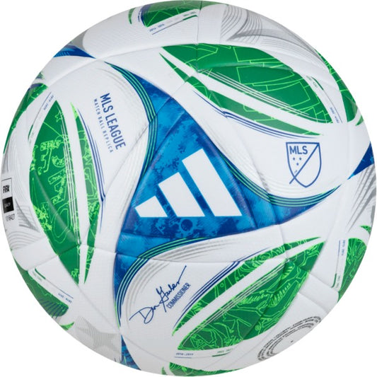 MLS LEAGUE NFHS SOCCER BALL WHITE/GREEN/GLOBLU/S