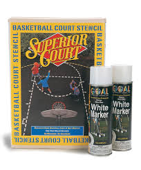 BASKETBALL DRIVEWAY STENCIL KIT