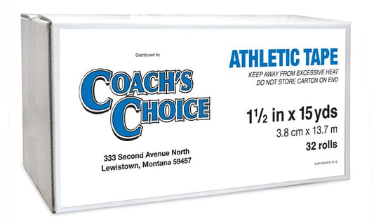 ATHLETIC TAPE COACH'S CHOICE 32 ROLLS/CASE